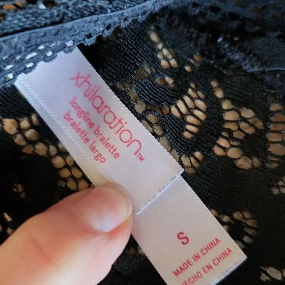 Xhilaration black lace bralette wimans size small - Picture 4 of 6